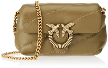 Women's Love Micro Puff C Sheep Nappa, V62Q_Verde ABETE-Antique Gold, One Size Women's Love Micro Puff C Sheep Nappa, V62Q_Verde ABETE-Antique Gold, One Size