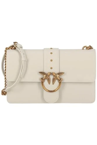 Women's Love One Classic Cl Calf Se Bag, Z14q_White Silk-Antique Gold, 27X7X16