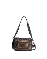Women's Lovington Shoulder Bag, Black/White, 17 x 12 x 4 cm