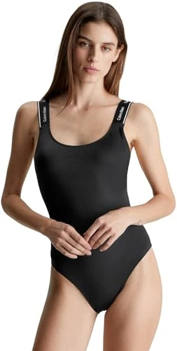 Women's Low Back Swimsuit, Black (Pvh Black), M
