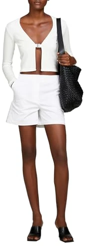 Women's L/S Cardigan 1znjm601v Sweater, White, M