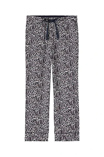 Womens Luna Relaxed Fit Payjama Bottoms, Cream Feather, M