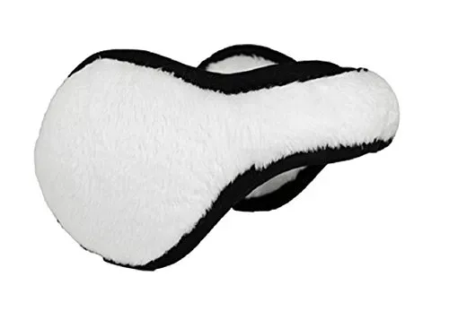 Women's Lush Two Tone Wrap Around Earmuffs, White