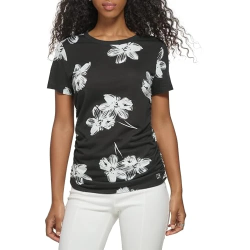 Women's M2why095-b6s-m T-Shirt, Black/Soft White Multi 2, M