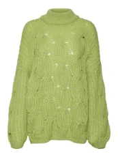 Womens Maddy High Neck Jumper Dark Citron XL