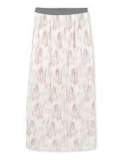 Women's Main Collection, Long Fit Skirt, Opt. White Secret Garden, 10 Women's Main Collection, Long Fit Skirt, Opt. White Secret Garden, 10