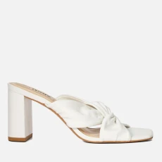 Womens Maizing Heeled Sandals - White