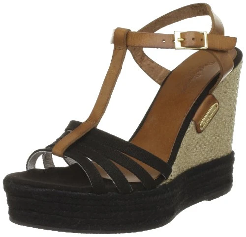 Women's Malda Black Wedges Heels PFS90216 5 UK