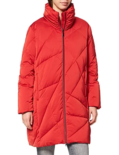 Women's Mantel Langarm Quilted Jacket, 3075 red, 40