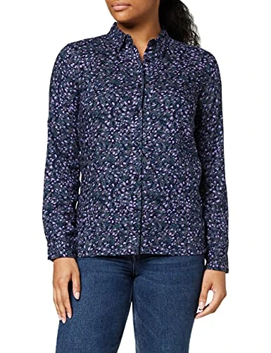 Womens Marilee Long Sleeve Shirts Navy Ditsy Floral XL