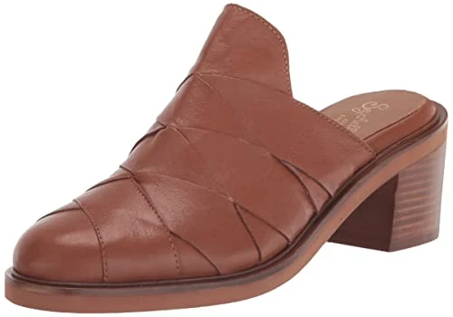 Women's Masterpiece Leather Clog, Tan, 7 UK