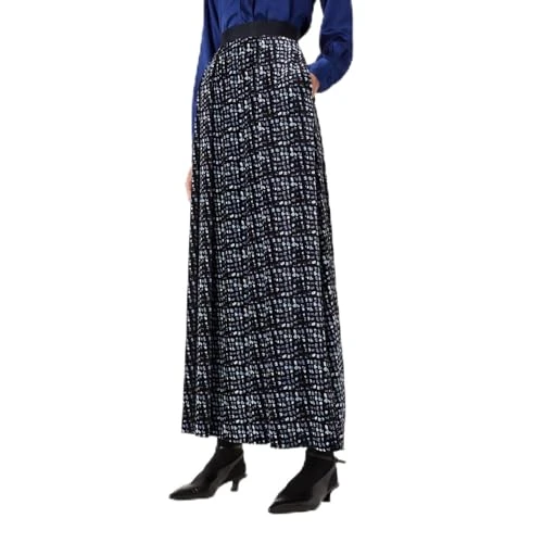 Womens Maxi Skirt Black Multi XS