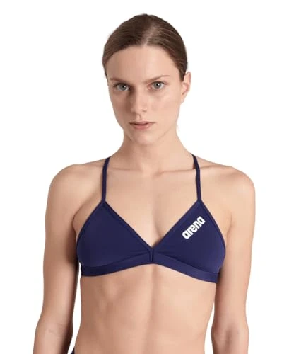 Womens Maxlife Bikini TEAM SWIM TOP TIE BACK SOLID, Navy-white, 32 EU