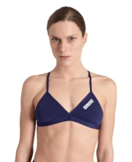 Womens Maxlife Bikini TEAM SWIM TOP TIE BACK SOLID, Navy-white, 32 EU