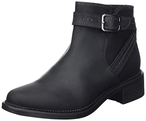 Women's Maye Strap chelsea boot, Black (Black Leather), 6 UK