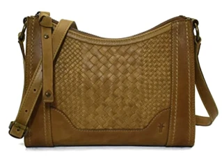 Women's Melissa Basket Woven Zip Crossbody Bag, Amber, One Size Women's Melissa Basket Woven Zip Crossbody Bag, Amber, One Size