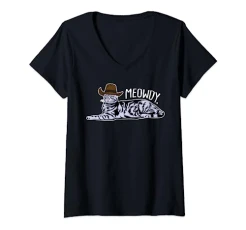 Womens Meowdy Texas Cat Meme Tee Cats Lovers Pet Animals Gifts Men V-Neck T-Shirt Womens Meowdy Texas Cat Meme Tee Cats Lovers Pet Animals Gifts Men V-Neck T-Shirt