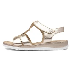 Womens Metallic Gold Leather Sandal - Size 6.5 UK - Gold