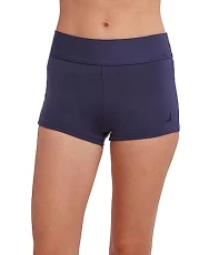 Women's Mid-Rise Flattering Wide Waistband Boy Leg Bikini Bottom Swimsuit, Deep Sea, Large Women's Mid-Rise Flattering Wide Waistband Boy Leg Bikini Bottom Swimsuit, Deep Sea, Large