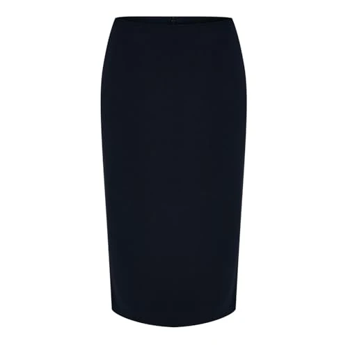 Womens Midi Skirt Bottom Navy S