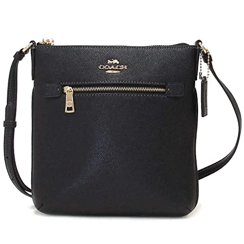 Women's Mini Rowan File Shoulder Crossbody Bag, Crossgrain Leather - Black