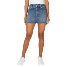 Women's Mini Skirt Mw Pl901147, Blue (Denim-HV3), L