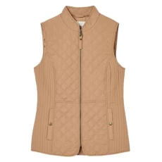 Womens Minx Brown Diamond Quilted Gilet