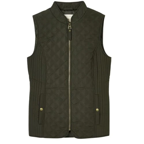 Womens Minx Rosmary Green Diamond Quilted Gilet