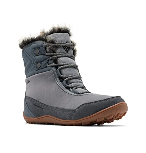 Women's Minx Shorty Leather Snow Boot, Titanium Grey Steel/Black, 5.5