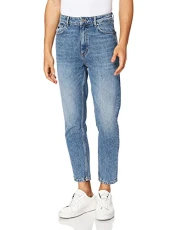 Womens Mod Mom Jeans Bright Blue 27W / 32L