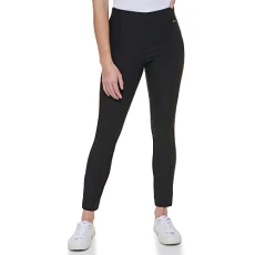 Women's Modern Essential Power Stretch Legging with Waistband, Black, Large Women's Modern Essential Power Stretch Legging with Waistband, Black, Large