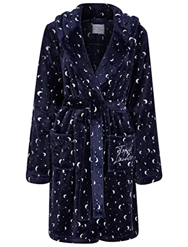 Women's Moon & Stars Dressing Gown - Eclipse Blue - S