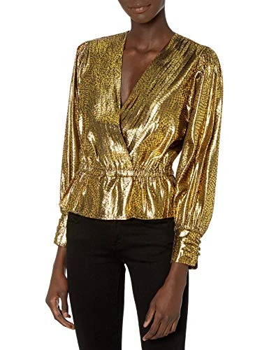 Women's Nadeen Blouse, Gilded, XX-Small