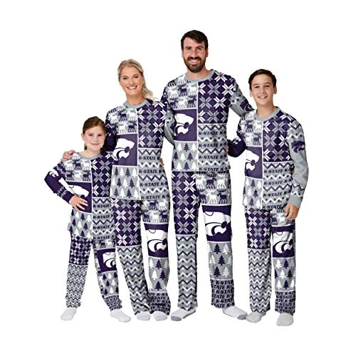 Women's NCAA Busy Block Family Matching Collection Set Holiday Pjs Pajamas, M