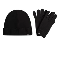 Womens Necessity Knitted Beanie Hat Gloves Set Womens Necessity Knitted Beanie Hat Gloves Set
