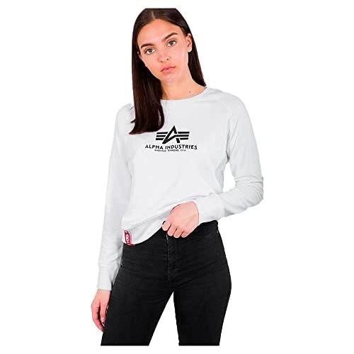 Women's New Basic Sweater Wmn Sports Hoodie, White, L