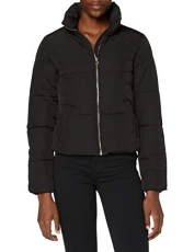 Women's NEWERICA Short Padded Jacket OTW NOOS Quilted, Black, M Women's NEWERICA Short Padded Jacket OTW NOOS Quilted, Black, M