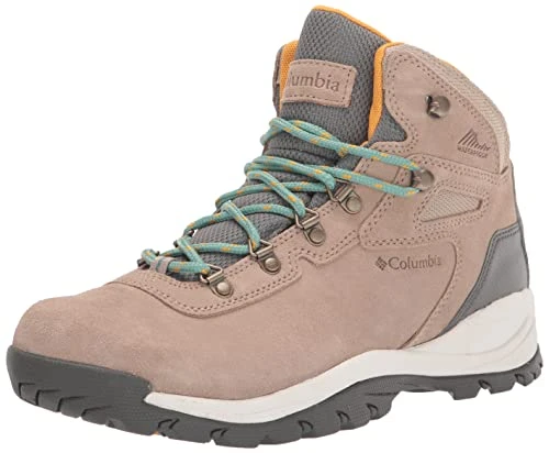 Women’s Newton Ridge Plus Waterproof Amped Hiking Boot, Waterproof Leather, Oxford Tan/Dusty Green