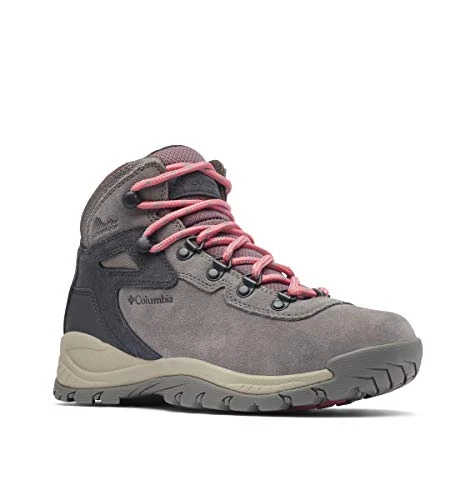 Women's Newton Ridge Plus WP Amped waterproof mid rise hiking boots, Black (Stratus x Canyon Rose), 