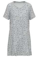 Women's Nightdress Grey Printed, Grey-medium all-over, 40 Women's Nightdress Grey Printed, Grey-medium all-over, 40