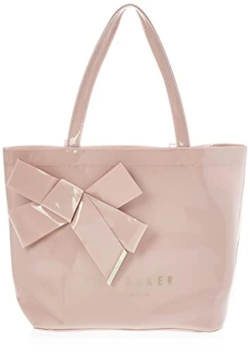 Women's Nikicon Vinyl Bow Shopper, Pl-pink, One Size UK