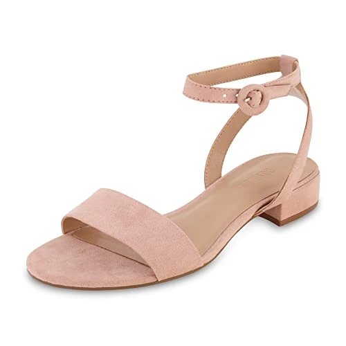 Women's Nila one band low block heel sandal +Wide Widths Available, Blush 4.5 UK W