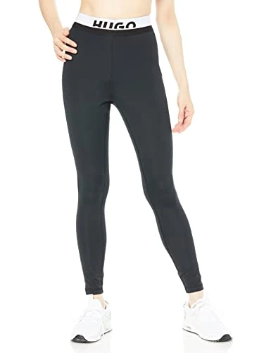 Womens Noomy Extra-Slim-fit Leggings with Logo Waistband Black