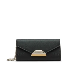 Women's Norma Wallet on a String, Black, One Size