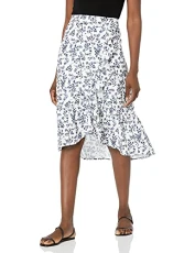 Women's Nostalgic Blooms Midi Skirt, Ivory Cloud Combo, X-Large Women's Nostalgic Blooms Midi Skirt, Ivory Cloud Combo, X-Large