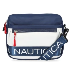 Women's Nylon Bean Crossbody/Belt Bag with Adjustable Shoulder Strap, Indigo/White, One Size Women's Nylon Bean Crossbody/Belt Bag with Adjustable Shoulder Strap, Indigo/White, One Size