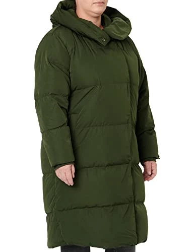 Women's Objlouise Noos Long Down Jacket, Green (Duffel Bag), L