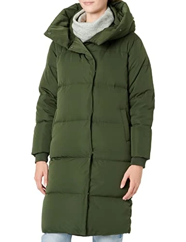 Women's Objlouise Noos Long Down Jacket, Green (Duffel Bag), XS