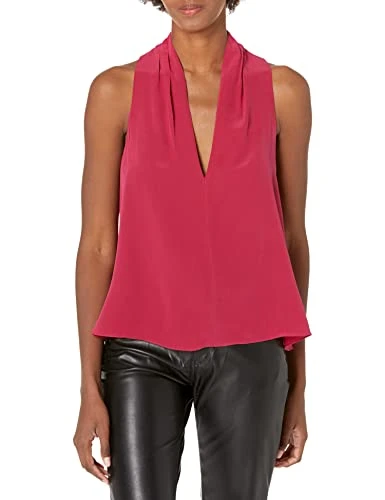 Womens Ocana Blouse, Deep Fuchsia, Small