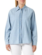 Women's Olmo Cardigan Cotone Cachemire Multi Ribbed Shirt, Ze5_Bianco/Azzurro, 46 Women's Olmo Cardigan Cotone Cachemire Multi Ribbed Shirt, Ze5_Bianco/Azzurro, 46